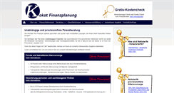 Desktop Screenshot of kokot-finanzplanung.de